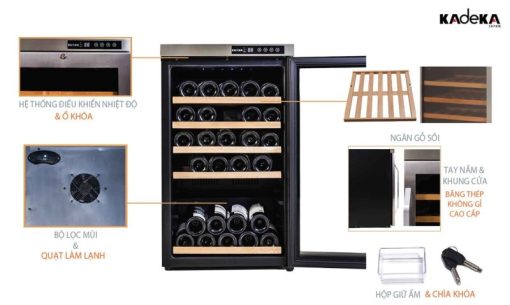 TỦ ƯỚP RƯỢU KADEKA KA 39WR
