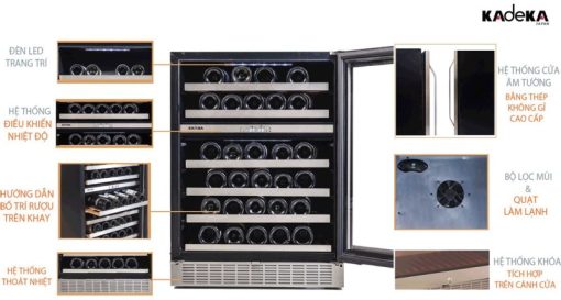 TỦ ƯỚP RƯỢU KADEKA KA 45WR