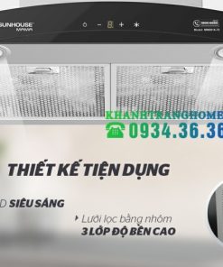 MÁY HÚT MÙI CAO CẤP KÍNH CONG SUNHOUSE MAMA MMB6682 70