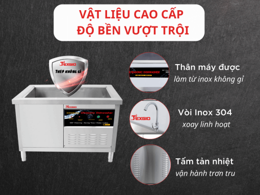 MÁY RỬA BÁT CÔNG NGHIỆP TEXGIO TGU 1200SS US