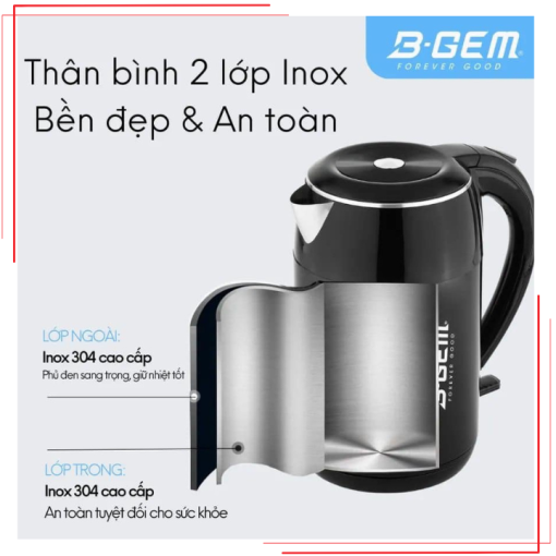 ẤM SIÊU TỐC 2 LỚP B-GEM BG-09A - 9