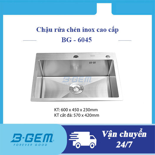 CHẬU INOX B-GEM BG-6045