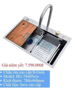 BỘ CHẬU VÒI ÂM B-GEM BG-7846NEW