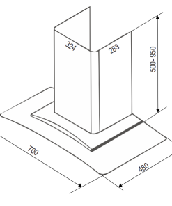 MÁY HÚT MÙI BAUER BCG70MSC - 6 MÁY HÚT MÙI BAUER BCG70MSC - 5
