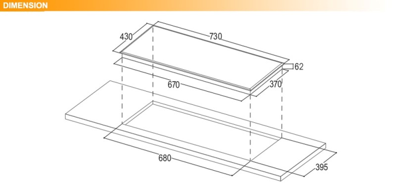 BẾP TỪ BAUER BE 58GTC