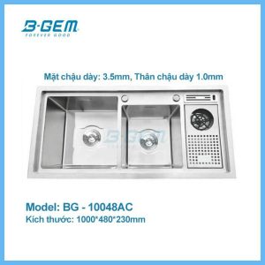 CHẬU INOX B-GEM BG-10048AC - 9