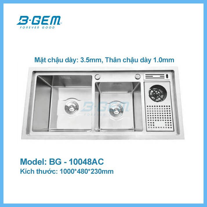 CHẬU INOX B-GEM BG-10048AC