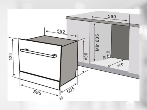 MÁY RỬA BÁT BAUER BW 2680F - 3