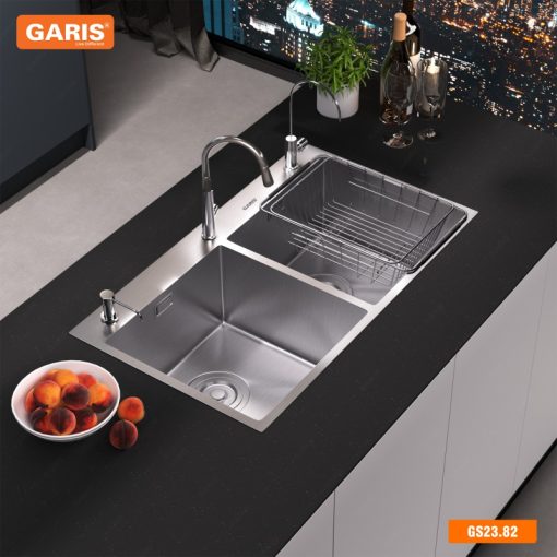 CHẬU RỬA BÁT 2 HỐ GARIS GS23.82 - 1