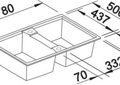 Chậu Rửa Bát Blanco LEXA 8 - 524960 (Anthracite) - 10 Chậu Rửa Bát Blanco LEXA 8 - 524960 (Anthracite) - 9