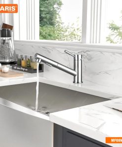 Vòi chậu rửa bát có dây rút GARIS MF08M