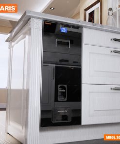 Thùng gạo mặt kính đen điện tử GARIS MR06.30BE