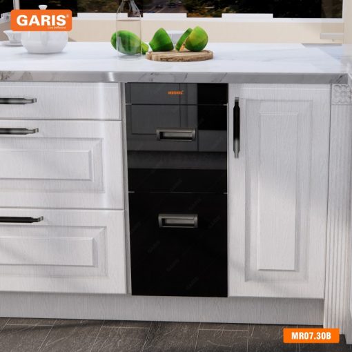 Thùng gạo mặt kính đen GARIS MR07.30B - 1