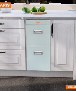 Thùng gạo mặt kính trắng GARIS MR07.30W