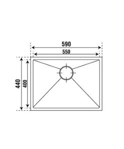 CHẬU RỬA CHÉN CARYSIL PNI1-5944/INOX - 6 CARYSIL PNI1-5944/INOX