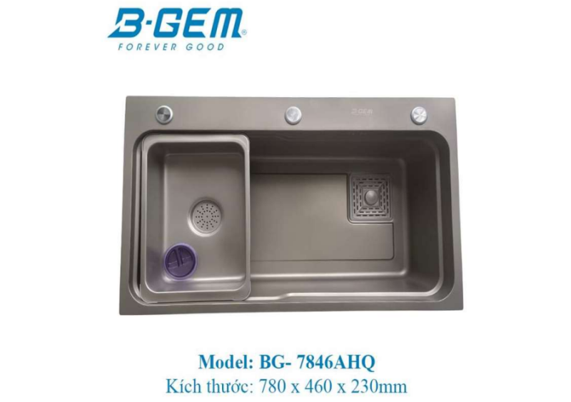 CHẬU INOX B-GEM BG-7846AHQ