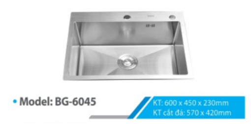 CHẬU INOX B-GEM BG-6045 - 3