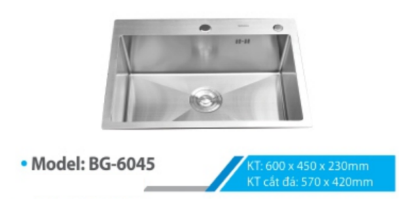 CHẬU INOX B-GEM BG-6045