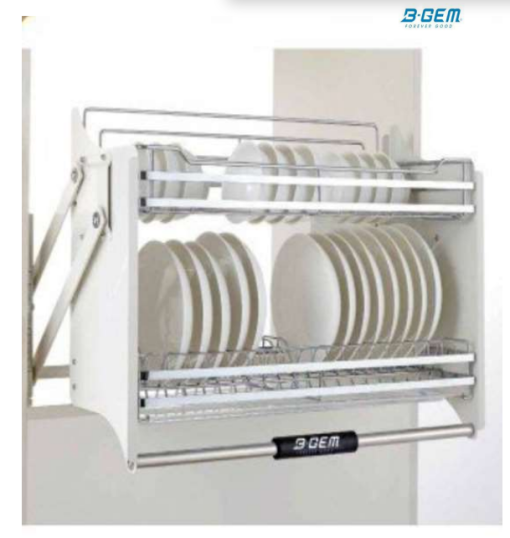 KỆ CHÉN NÂNG HẠ THÔNG MINH INOX 304 B-GEM BG-KC01_600 - 1