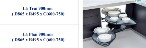 MÂM XOAY CHIẾC LÁ 2 TẦNG B-GEM BG-MX900R - 3