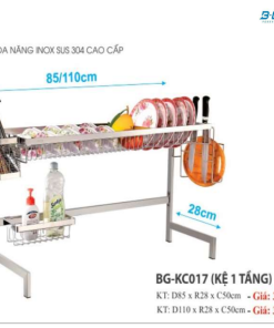 KỆ CHÉN BÁT 1 TẦNG B-GEM BG-KC017 85CM - 7
