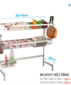 KỆ CHÉN BÁT 2 TẦNG B-GEM BG-KC017 85CM - 7