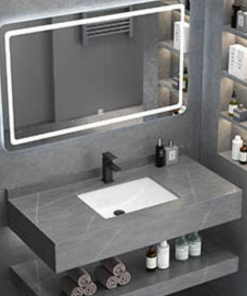 Bộ chậu Lavabo bàn đá 2 tầng B-GEM BG-BĐ601B