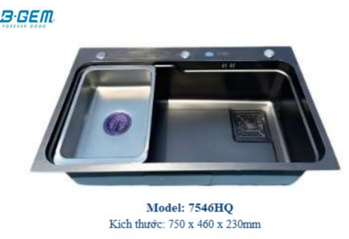 CHẬU INOX B-GEM BG-7546HQ - 5