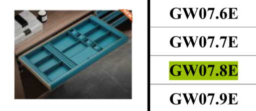 NGĂN KÉO ĐỰNG ĐỒ TRANG SỨC GARIS GW07.8E - 5