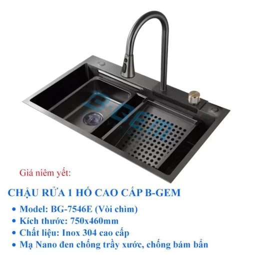 BỘ CHẬU VÒI ÂM B-GEM BG-7546E - 3