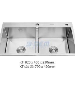 CHẬU INOX B-GEM BG-10050 - 8 CHẬU INOX B-GEM BG-10050 - 7