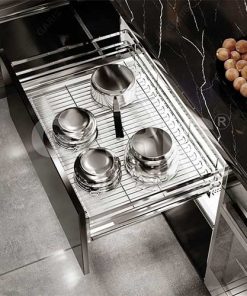 Giá xoong nồi cánh kéo nan vuông Garis GP02.75E