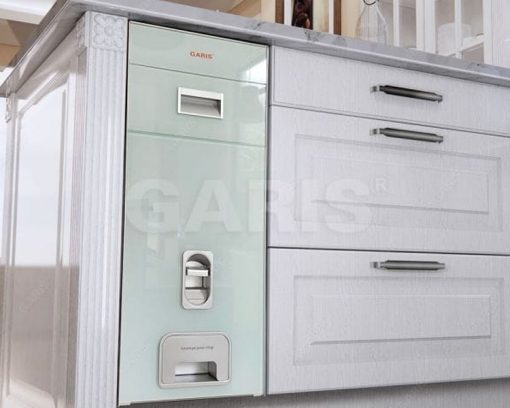 Thùng gạo mặt kính trắng GARIS MR06.30W - 5