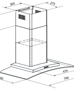 MÁY HÚT MÙI BINOVA BI-82-IG-07 - 4 MÁY HÚT MÙI BINOVA BI-82-IG-07