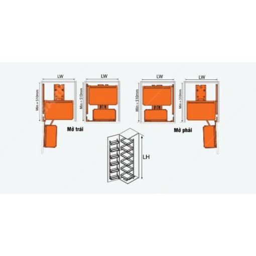 TỦ ĐỒ KHÔ 6 TẦNG GARIS GS6.60A - 3