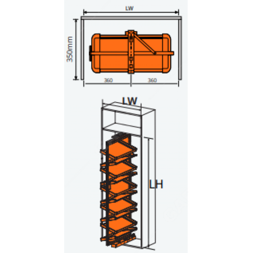 GIÁ ĐỂ GIÀY XOAY 360 ĐỘ GARIS GW44E - 3