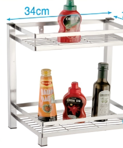 KỆ GIA VỊ 2 TẦNG INOX 304 B-GEM BG-KGV04