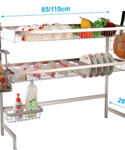 KỆ CHÉN BÁT 2 TẦNG B-GEM BG-KC017 110CM