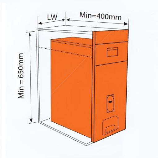 Thùng gạo mặt kính trắng GARIS MR06.30W - 3