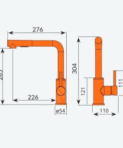 VÒI CHẬU RỬA BÁT GARIS MF02M - 10 VÒI CHẬU RỬA BÁT GARIS MF02M - 9