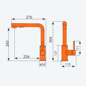 VÒI CHẬU RỬA BÁT GARIS MF02M - 9