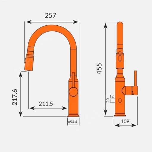 VÒI CHẬU RỬA BÁT GARIS MF01M - 3