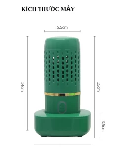 MÁY KHỬ KHUẨN RỬA RAU CỦ QUẢ B-GEM BG-06 Green - 14 MÁY KHỬ KHUẨN RỬA RAU CỦ QUẢ B-GEM BG-06 Green - 13