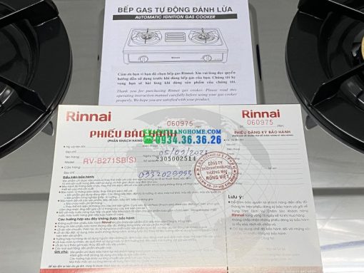 BẾP GAS DƯƠNG RINNAI RV-B271SB(S) MẶT INOX - 11