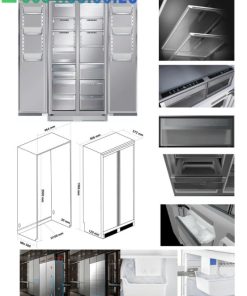 Tủ lạnh âm toàn phần Kaff KF BI540W Luxury - 49