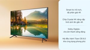 Smart Tivi Samsung 4K 43 inch UA43AU7700KXXV - 17