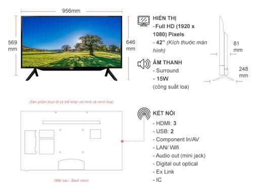 Smart Tivi Sharp 42 inch 2T-C42BG1X - 3