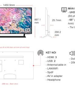 Smart Tivi QLED Samsung 4K 65 inch QA65Q60BAKXXV - 12 Smart Tivi QLED Samsung 4K 65 inch QA65Q60BAKXXV - 11