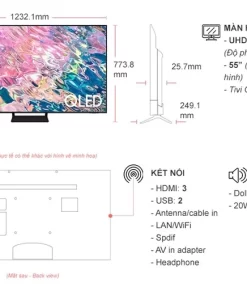 Smart Tivi QLED Samsung 4K 55 inch QA55Q60BAKXXV - 20 Smart Tivi QLED Samsung 4K 55 inch QA55Q60BAKXXV - 19