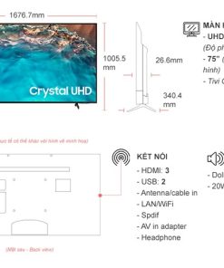 Smart Tivi Samsung 4K Crystal UHD 75 inch UA75BU8000 - 18 Smart Tivi Samsung 4K Crystal UHD 75 inch UA75BU8000 - 17